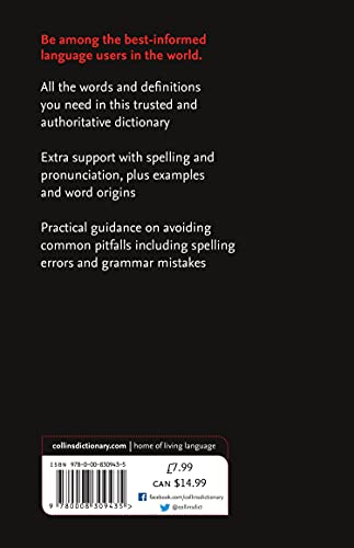 Collins English Dictionary Paperback Edition: 200,000 Words and Phrases for Everyday Use