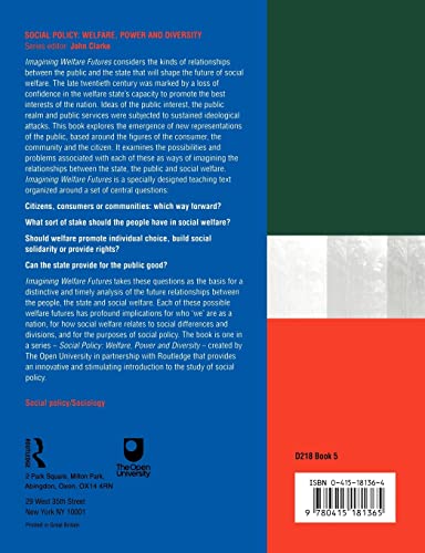 Imagining Welfare Futures (Social Policy: Welfare, Power and Diversity)