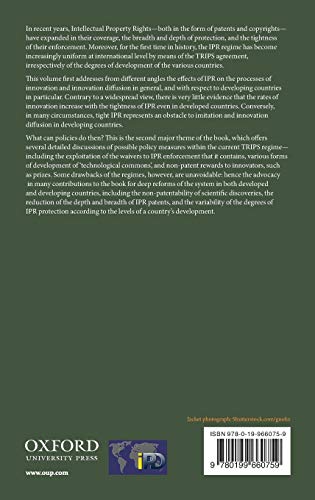 Intellectual Property Rights: Legal and Economic Challenges for Development (Initiative for Policy Dialogue)