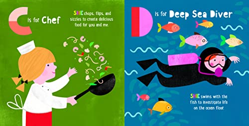 ABC for Me: ABC What Can She Be?: Girls can be anything they want to be, from A to Z (Volume 5)