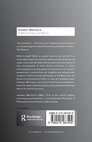 A Short History of Ethics (Routledge Classics)