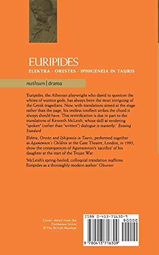 Euripides Plays: 4: Elektra; Orestes and Iphigeneia in Tauris (Classical Dramatists)