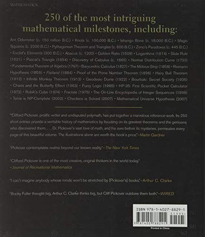 The Math Book: From Pythagoras to the 57th Dimension, 250 Milestones in the History of Mathematics (Union Square & Co. Milestones)