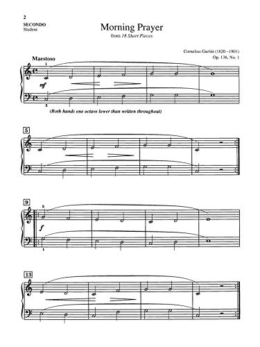 Easy Classical Piano Duets for Teacher and Student, Bk 1