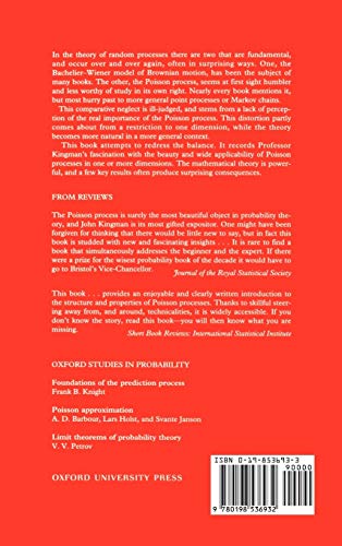 Poisson Processes (Oxford Studies in Probability)