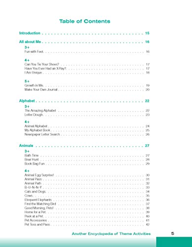 Another Encyclopedia of Theme Activities for Young Children: Over 300 Favorite Activities Created by Teachers (The GIANT Series)