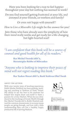 How to Live a Miserable Life