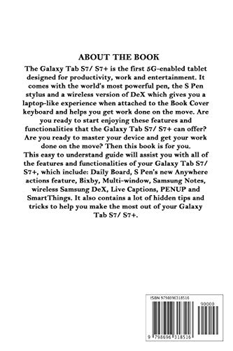 SAMSUNG GALAXY TAB S7 & S7+ USER GUIDE: Tips & Tricks Included