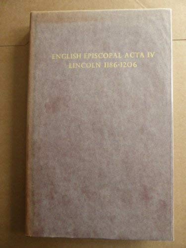 English Episcopal Acta by Smith, David M.