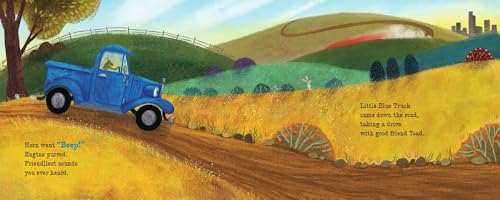Little Blue Truck and Racer Red: A Fun Picture Book About Race Cars, Friendship, and Trying Your Best for Children (Ages 4-8)