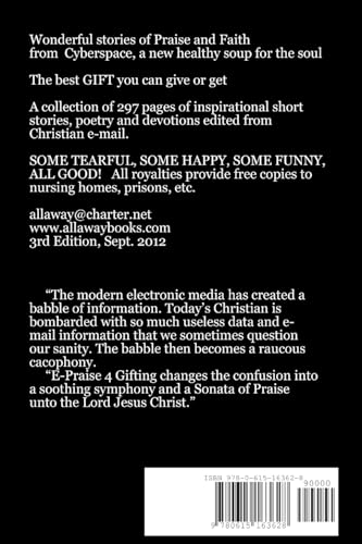 E-Praise 4 Gifting — back cover
