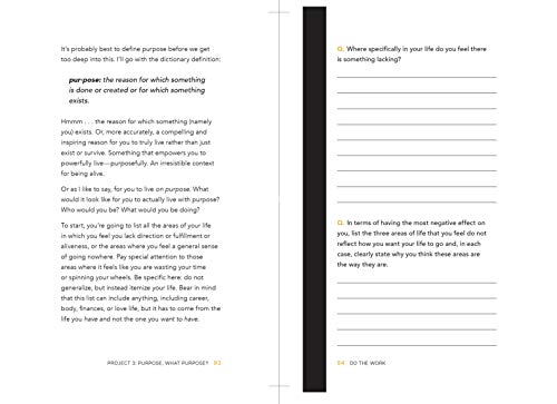 Do the Work: The Official Unrepentant, Ass-Kicking, No-Kidding, Change-Your-Life Sidekick to Unfu*k Yourself-A Workbook Filled with Self-Help ... Personal Development (Unfu*k Yourself series)