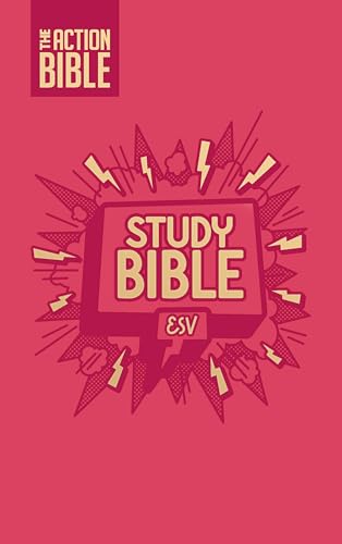 The Action Bible Study Bible ESV, Leathersoft, Pink, Full Color (Action Bible Series)