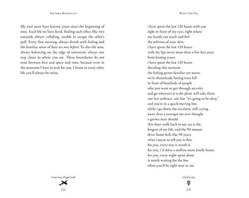The Space Between Us: Poetry and Prose