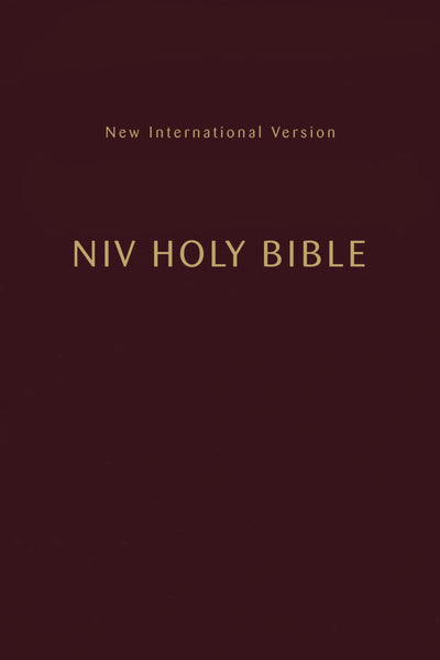 NIV, Holy Bible, Compact, Paperback, Burgundy, Comfort Print