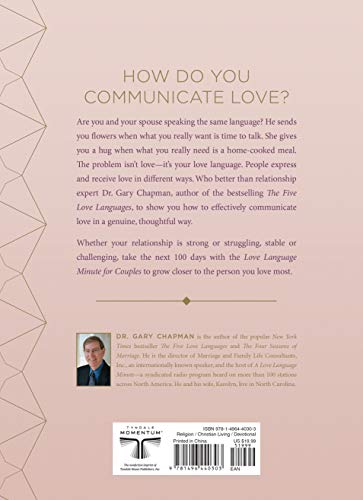 Love Language Minute for Couples: 100 Days to a Closer Relationship