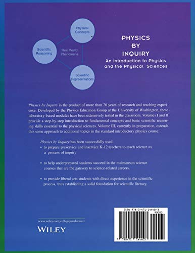 Physics by Inquiry: An Introduction to Physics and the Physical Sciences, Vol. 1