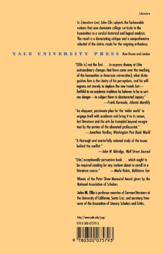 Literature Lost: Social Agendas and the Corruption of the Humanities