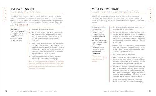 Vegan and Vegetarian Sushi Cookbook for Beginners: 50 Step-by-Step Recipes for Plant-Based Rolls