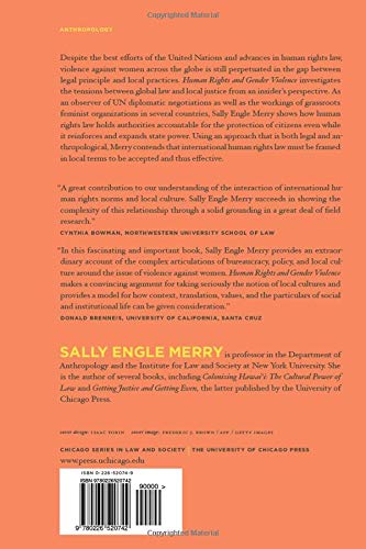 Human Rights and Gender Violence: Translating International Law into Local Justice (Chicago Series in Law and Society)