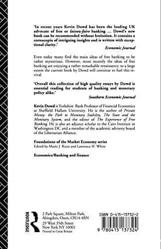 Laissez Faire Banking (Routledge Foundations of the Market Economy)