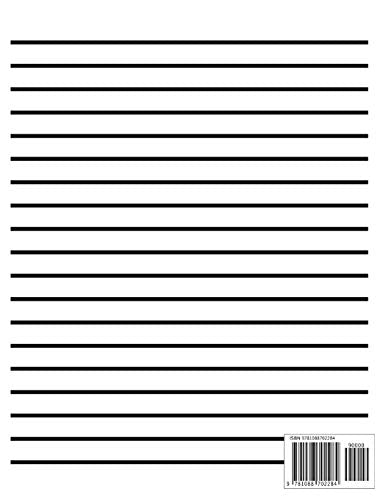 Low Vision Notebook: Dark Lined Paper for Vision Impairment, Softcover, Big Thick Lines, Large Pages, Easy To Write In, Perfect For School Or Work