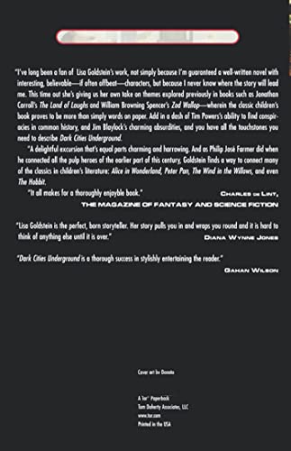 Dark Cities Underground — back cover