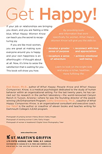What Happy Women Know: How New Findings in Positive Psychology Can Change Women's Lives for the Better