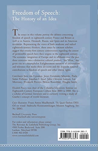 Freedom of Speech: The History of an Idea (Aperus: Histories Texts Cultures)