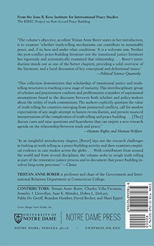 Telling the Truths: Truth Telling and Peace Building in Post-Conflict Societies (The RIREC Project on Post-Accord Peace Building)