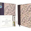 NIV, Journal the Word Bible, Cloth over Board, Pink Floral, Red Letter, Comfort Print: Reflect, Take Notes, or Create Art Next to Your Favorite Verses