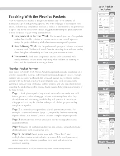 Week-By-Week Phonics Packets