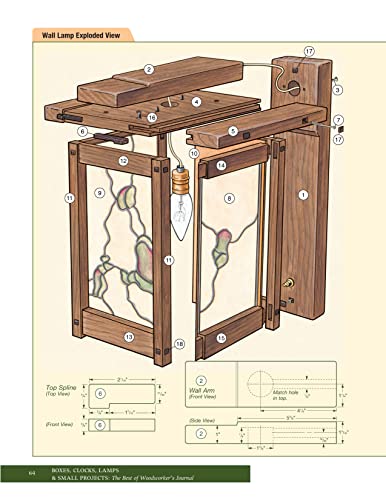 Boxes, Clocks, Lamps, and Small Projects (Best of WWJ): Over 20 Great Projects for the Home from Woodworking's Top Experts (Best of Woodworker's Journal)