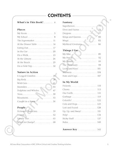 Critical & Creative Thinking Activities, Grade 4 (Critical and Creative Thinking Activities)