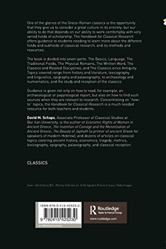 Handbook for Classical Research
