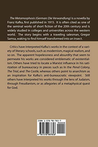 The Metamorphosis by Franz Kafka (New Paperback)