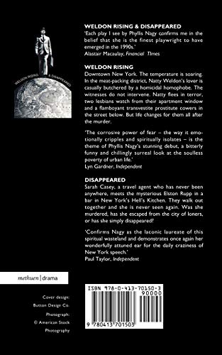 'Weldon Rising' & 'Disappeared' (Modern Plays)
