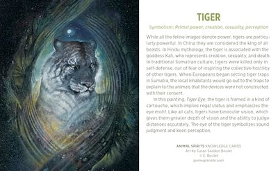 Animal Spirits Knowledge Cards: Paintings by Susan Seddon B