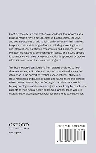 Psycho-Oncology: A Quick Reference on the Psychosocial Dimensions of Cancer Symptom Management (APOS Clinical Reference Handbooks)
