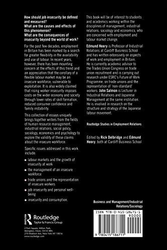 The Insecure Workforce (Routledge Studies in Employment Relations)