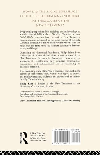 The First Christians in Their Social Worlds: Social-scientific approaches to New Testament Interpretation