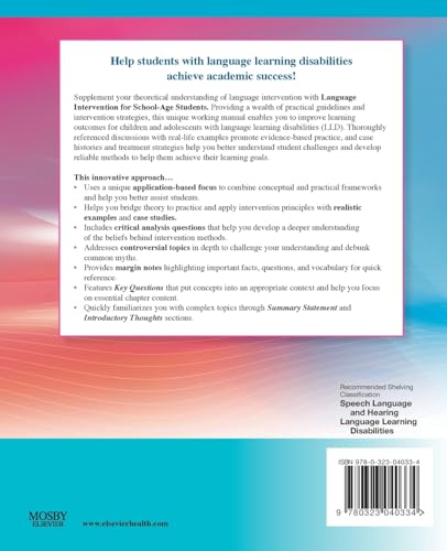 Language Intervention for School-Age Students: Setting Goals for Academic Success