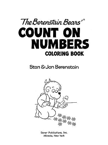 The Berenstain Bears' Count on Numbers Coloring Book (Dover Kids Coloring Books)