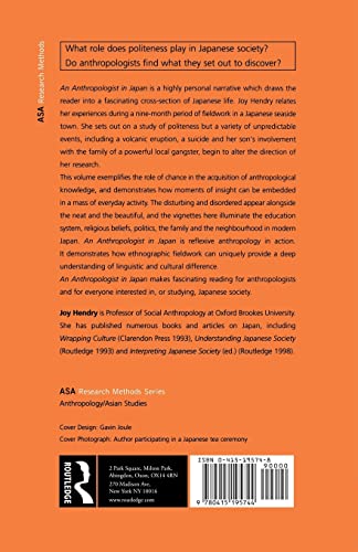 An Anthropologist in Japan: Glimpses of Life in the Field (ASA Research Methods Series)