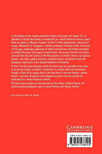 Rethinking World History: Essays on Europe, Islam and World History (Studies in Comparative World History)