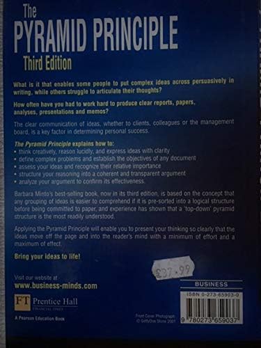 The Pyramid Principle: Logic in Writing & Thinking by Barbar