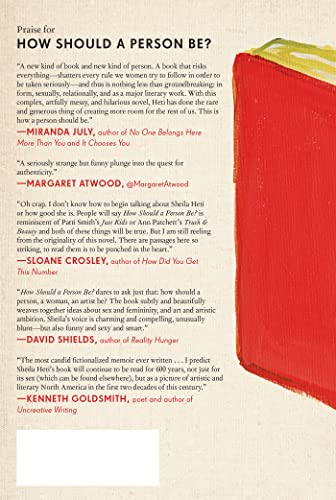 How Should a Person Be?: A Novel from Life by Heti, Sheila
