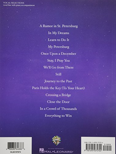 Anastasia: The New Broadway Musical - Piano, Vocal and Guitar Chords