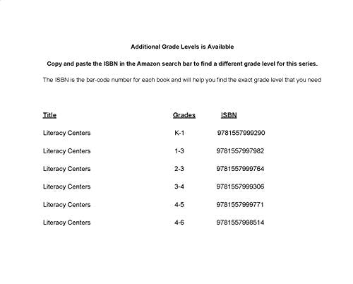 Take It to Your Seat Literacy Centers, Grade 3-4