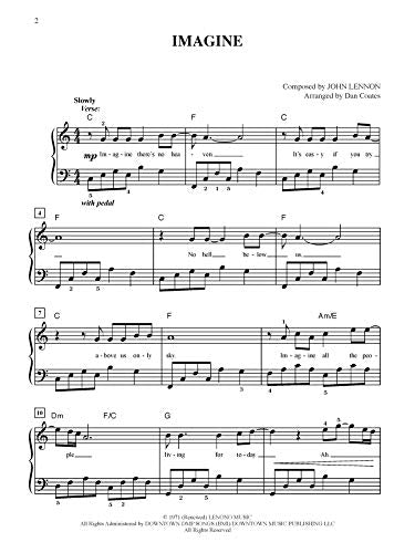 Imagine: Easy Piano, Sheet (Original Sheet Music Edition)